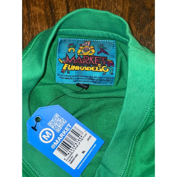 NWT MARKET STUDIOS FUNKADELIC GIVE UP THE FUNK T-SHIRT SIZE XL GREEN - Picture 4 of 4